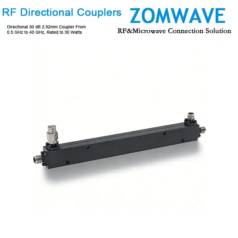Directional 30 dB 2.92mm Coupler From 0.5 GHz to 40 GHz, Rated to 30 Watts