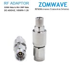 SSMA Male to Mini SMP (SMPM/GPPO) Male Stainless Steel Adapter, 40GHz