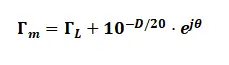 Γm=ΓL+10−D20⋅ejθ