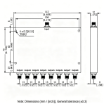 8 Way SMA Power Divider from 0.8 GHz to 2.7 GHz Rated at 30 Watts
