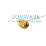 SMA Male R/A to SMA Male R/A, Semi-Rigid RG405 Cable Assembly, 6GHZ