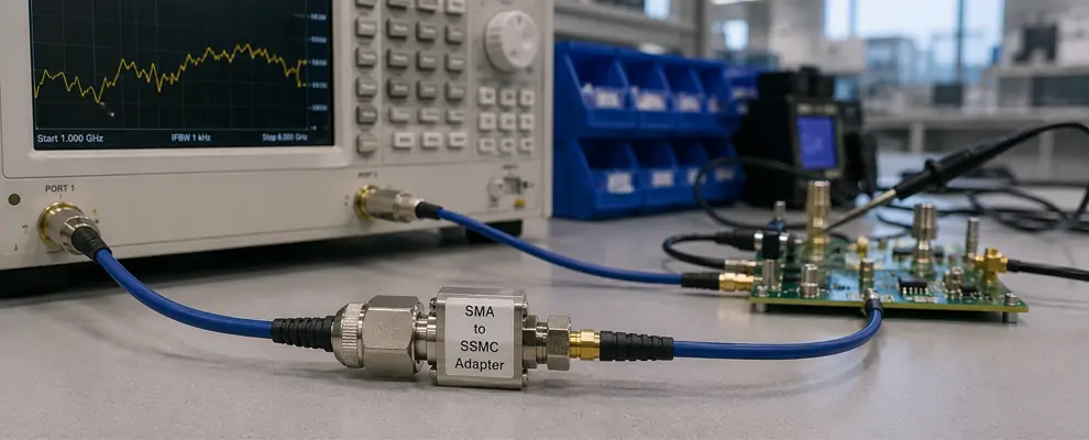 SMA-to-SSMC-Adapter-Test-Bench-Quick-Interface