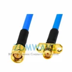SMA Male to SMA Female Bulkhead 2-hole Flange, Formable .141''