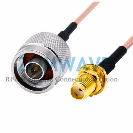 SMA Female Bulkhead to N Type Male, RG316 Cable, 6GHz