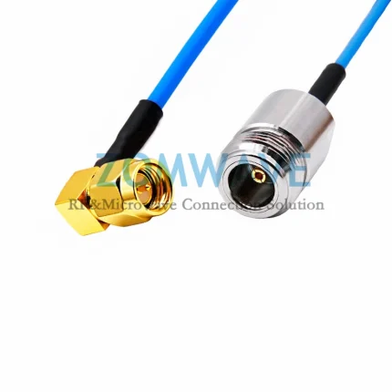 SMA Male to N Type Female, Formable .086''_RG405 Cable, 6GHz