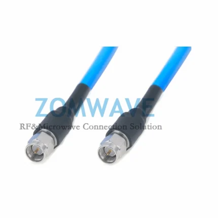 SMA Male to SMA Male,Stainless Steel Connector, Flexible .141''